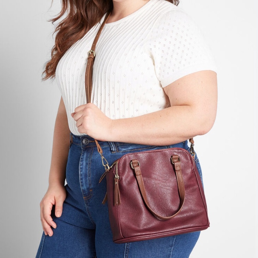 Modcloth | Burgundy Hidden Spaces Crossbody Purse